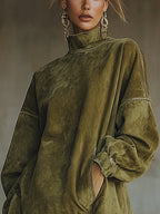Posey – Suede Dress with Fringes
