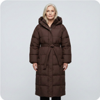Carmen - Long Belted Puffer Coat