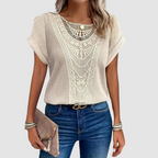 Women’s Crochet Short-Sleeve Top