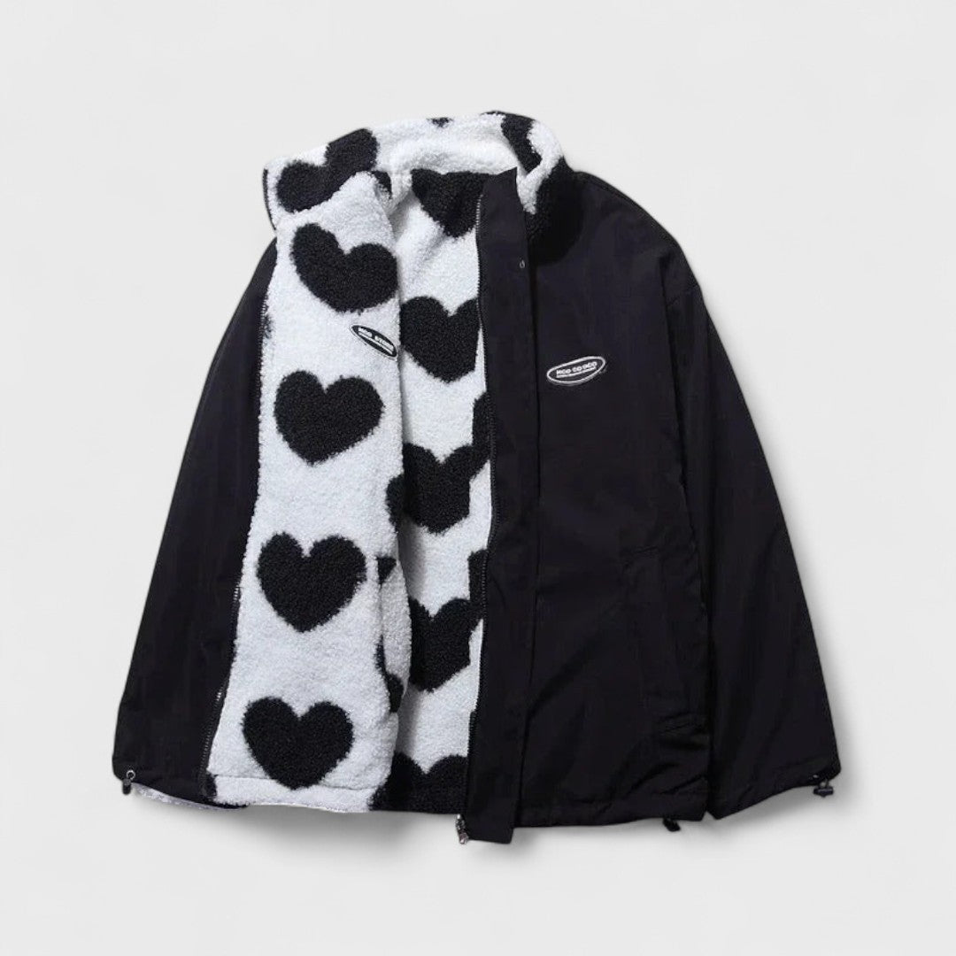 Katharina - Reversible heart jacket