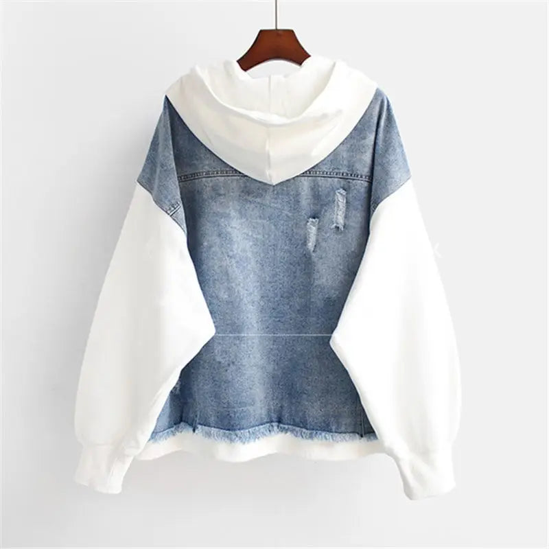 Vivian - Denim Hoodie Jacket