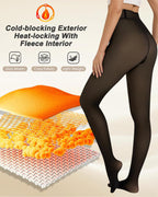 Margot – Semi-Transparent Fleece-Lined Tights