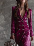 Cosima – Velvet Blazer Maxi Dress