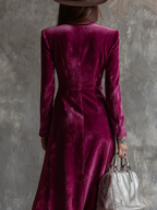 Cosima – Velvet Blazer Maxi Dress