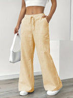 Alina™ | Elegant Striped Trousers with Pockets