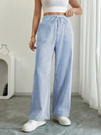 Alina™ | Elegant Striped Trousers with Pockets