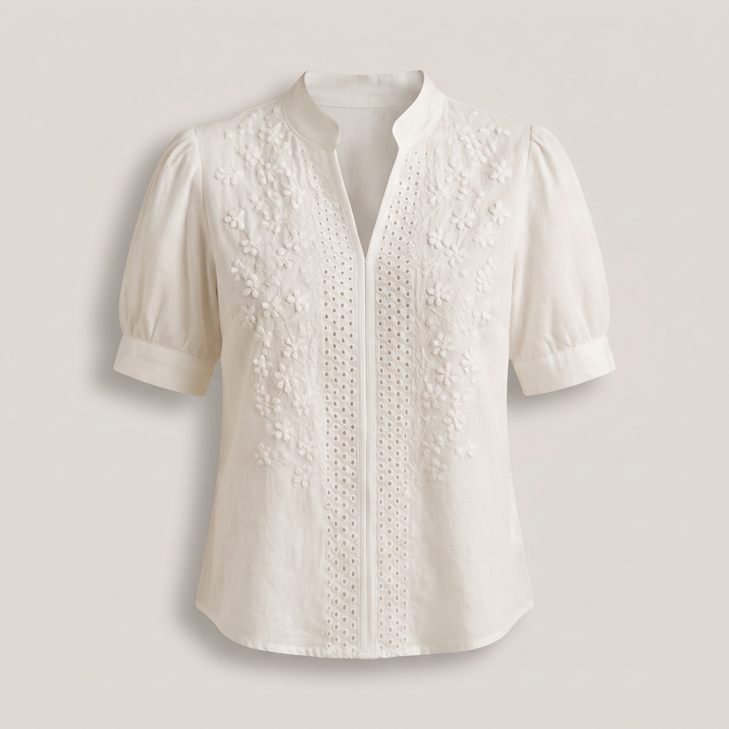 AURELINE TAILORED WHITE TOP