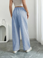 Alina™ | Elegant Striped Trousers with Pockets