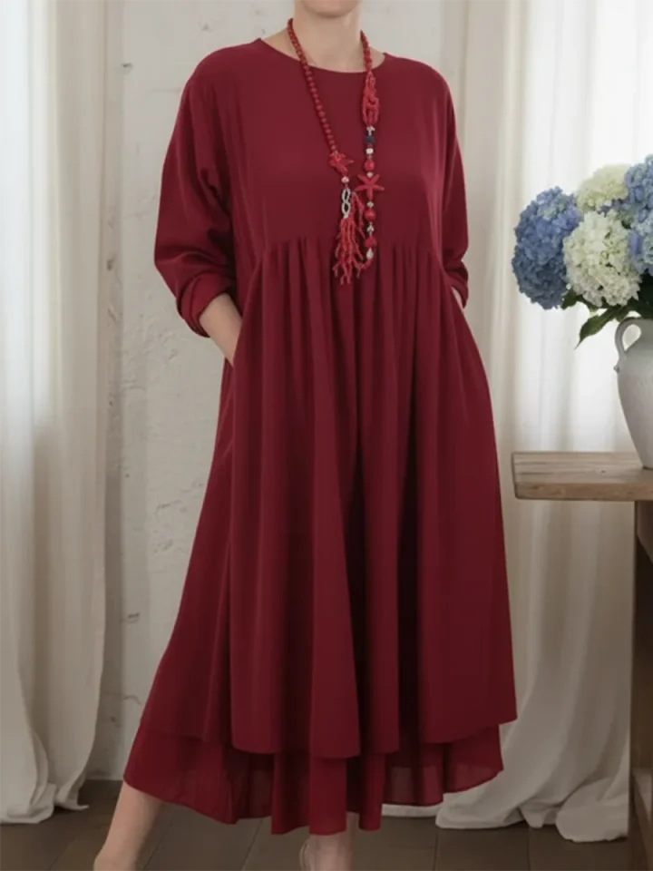 Margaret – Relaxed Cotton Midi Dress
