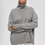 Women’s Oversized Short-Sleeve Roll-Neck Jumper