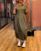Jessica - Elegant Dress with Round Neck