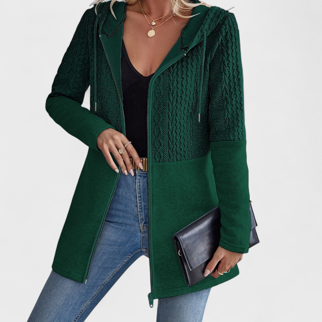 Valentino – Elegant Hooded Grey Cardigan for Women