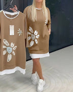 Celandine - Casual Cotton Knee-Length Dress