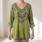 FLORA CLASSIC DENIM BLOUSE
