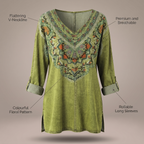 FLORA CLASSIC DENIM BLOUSE