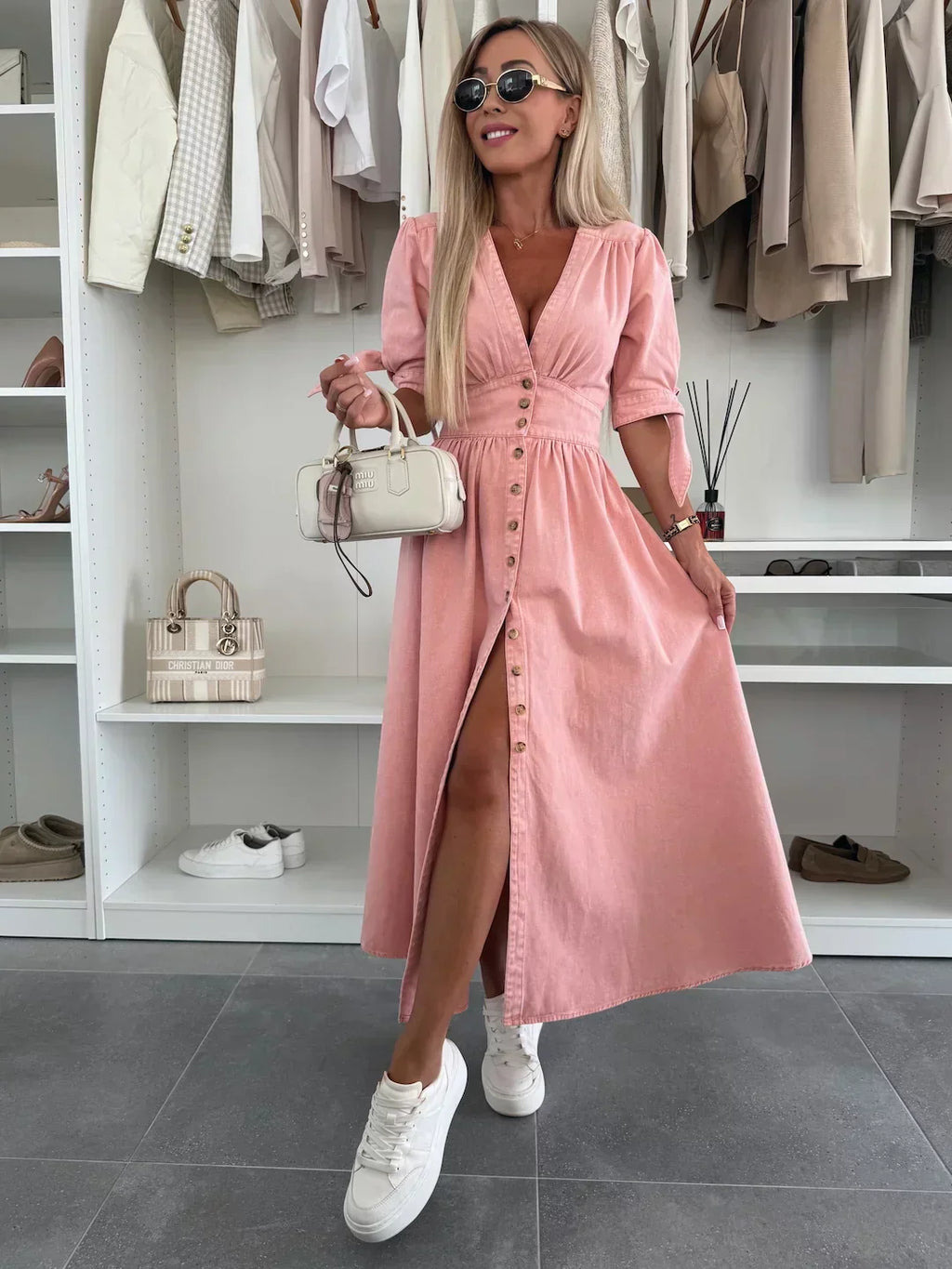 Isla™ | Radiant Denim Dress