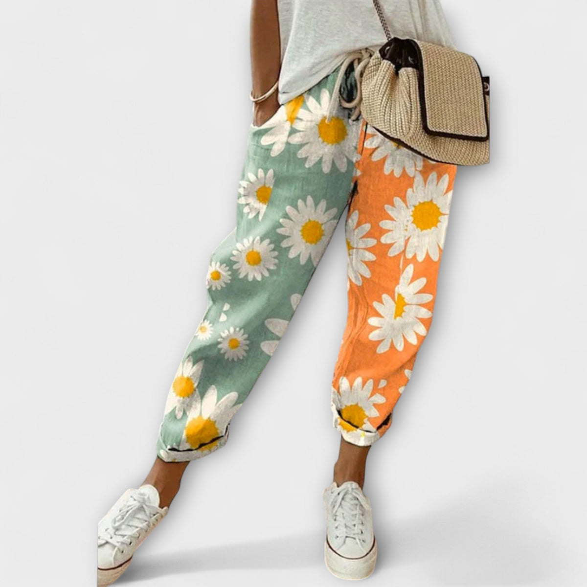 Airish – Distinctive Printed Casual Button Pants
