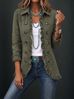Faustine | Embroidered Bohemian Floral Utility Jacket