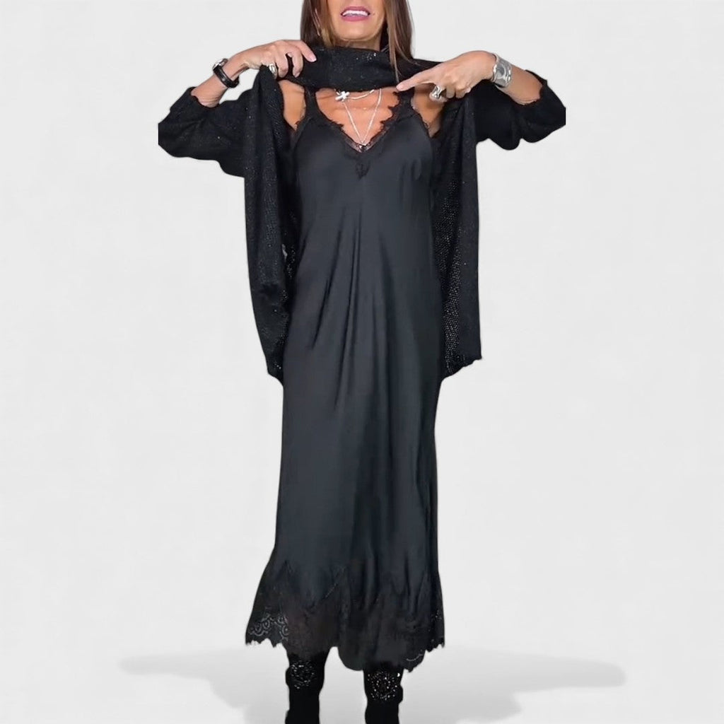 Portia – Elegant Layered Sweater and Dress Set