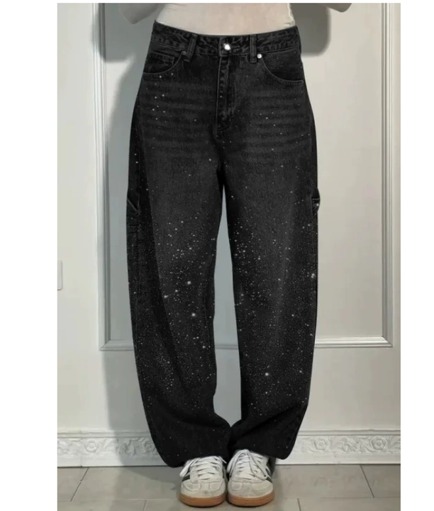 Katherine – Women’s Denim Balloon Trousers for Effortless Confidence