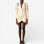 Whitley - Elegant Embroidered Blazer Dress