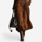 Loretta - Suede Trench Coat