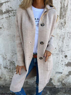 Alina™ | Elegant Long Knit Cardigan