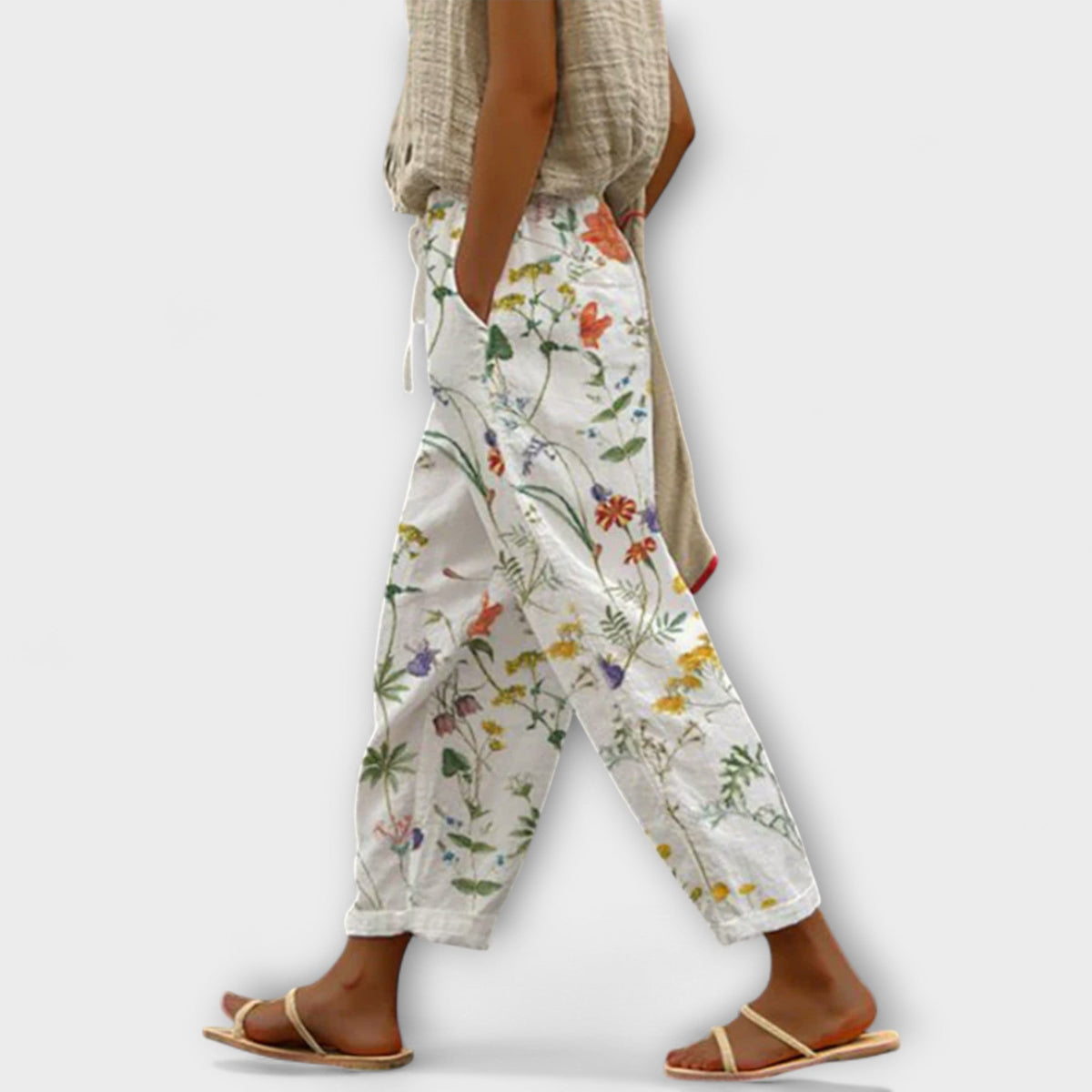 Airish – Distinctive Printed Casual Button Pants