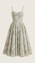 Ophelia – Romantic Cottage-Core Midi Dress