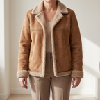 RUBY COSY SHEARLING-LINED JACKET