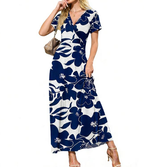 Floral Beach Long Flowy Maxi Dress
