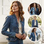Open-Front Denim Jacket
