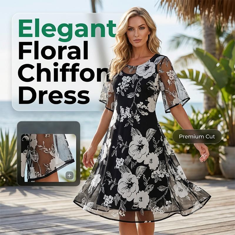 BLNKS Elegant Chiffon Dress