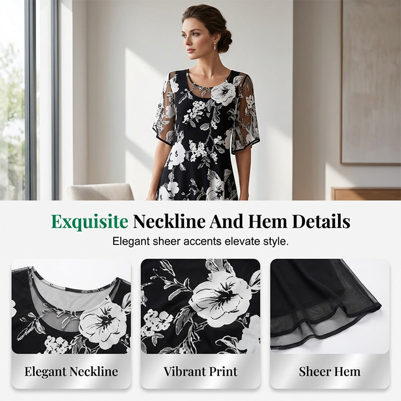 BLNKS Elegant Chiffon Dress