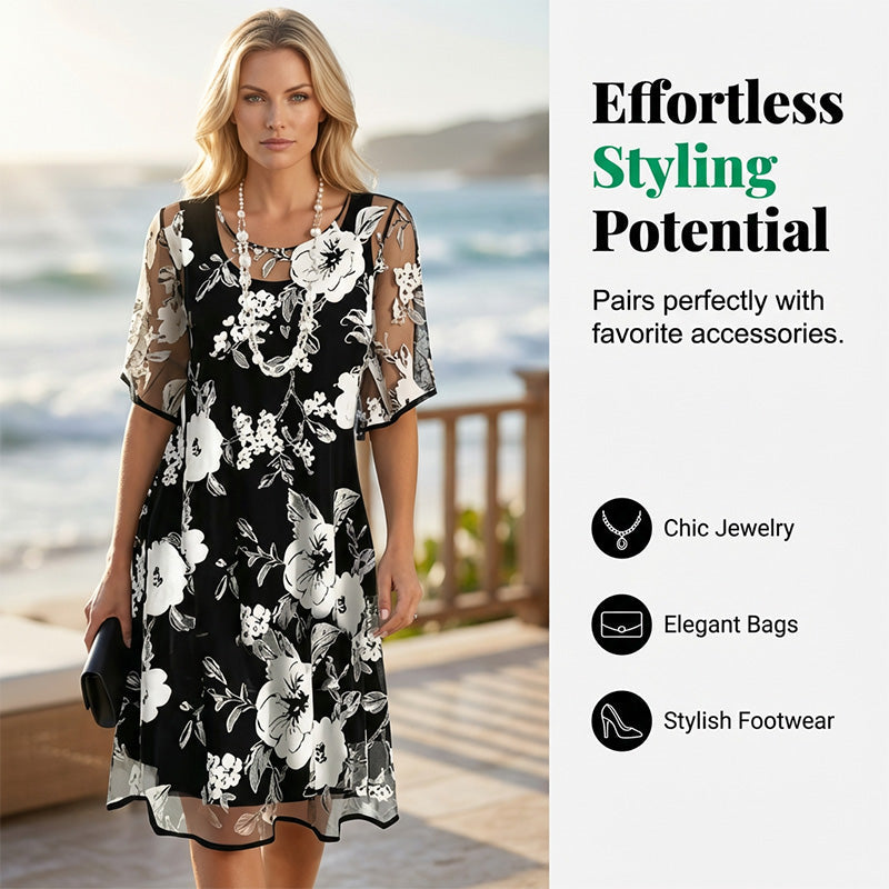 BLNKS Elegant Chiffon Dress