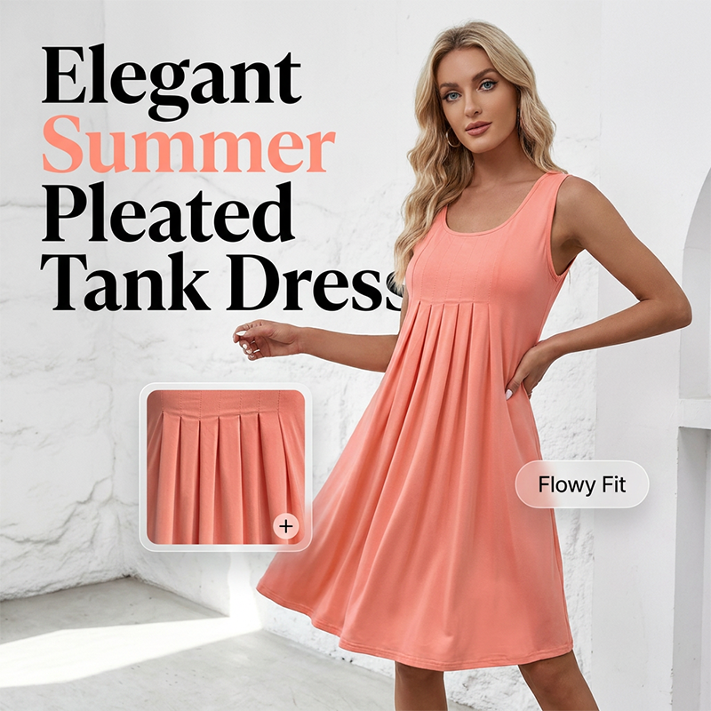 BLNKS Casual Summer Sleeveless Dress