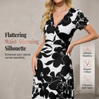 Floral Beach Long Flowy Maxi Dress