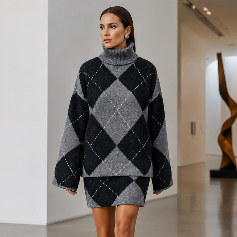 Aria - Knit Sweater & Skirt Set