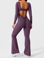 Yeoreo Lizvette jumpsuit met lange mouwen en uitlopende mouwen