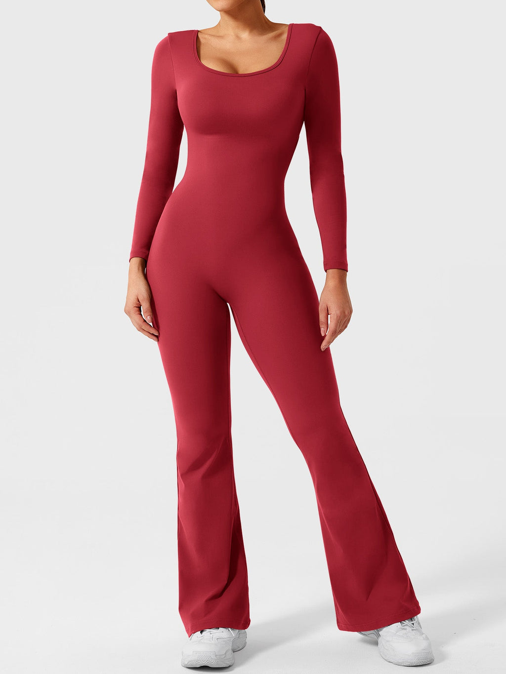 Yeoreo Lizvette jumpsuit met lange mouwen en uitlopende mouwen