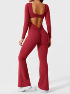 Yeoreo Lizvette jumpsuit met lange mouwen en uitlopende mouwen