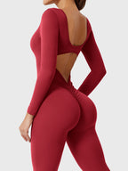 Yeoreo Lizvette jumpsuit met lange mouwen en uitlopende mouwen