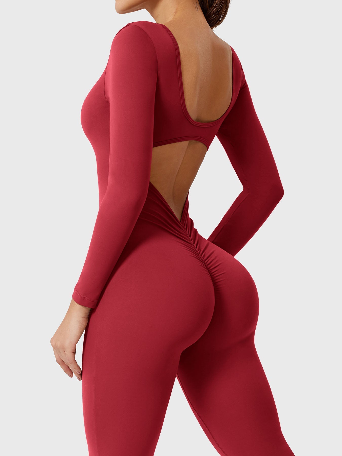 Yeoreo Lizvette jumpsuit met lange mouwen en uitlopende mouwen