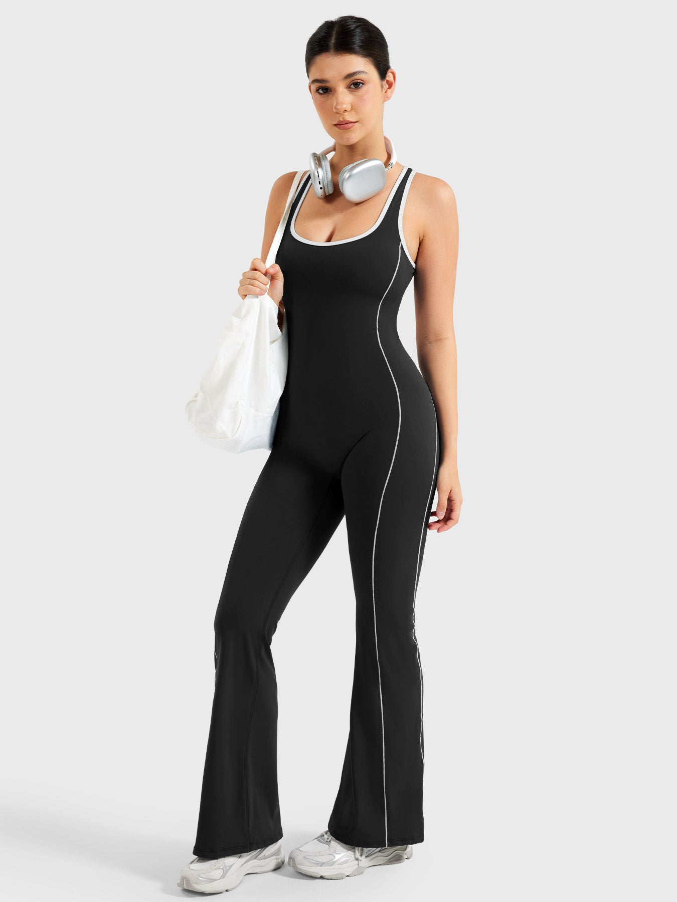 Yeoreo Antonia jumpsuit met contrasterende bies