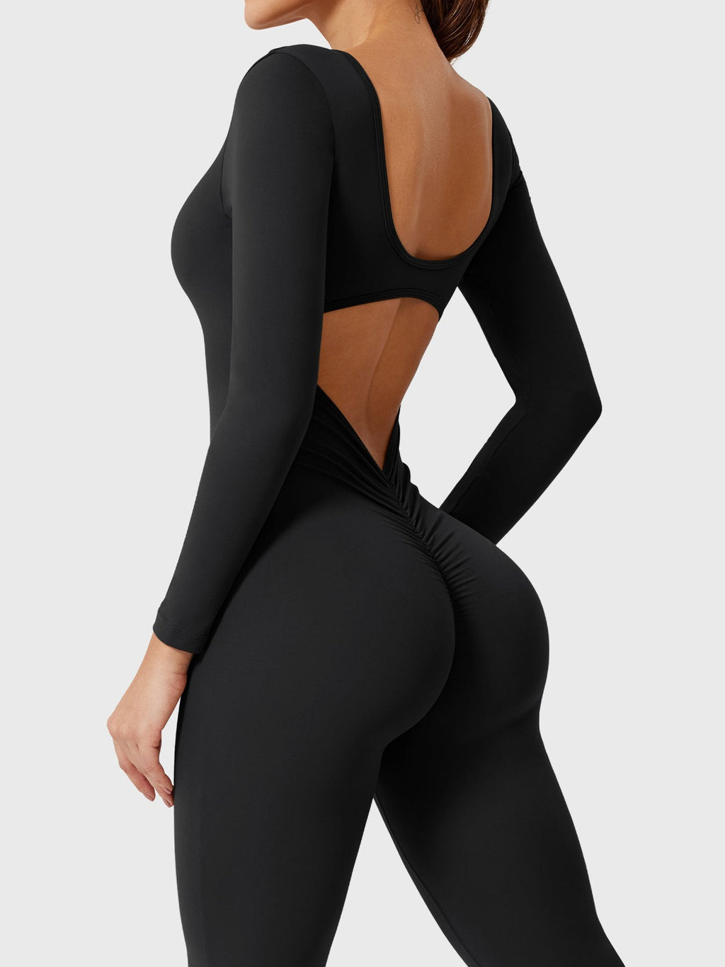 Yeoreo Lizvette jumpsuit met lange mouwen en uitlopende mouwen