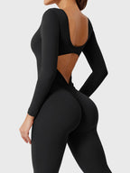 Yeoreo Lizvette jumpsuit met lange mouwen en uitlopende mouwen