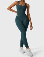 Yeoreo Lizvette jumpsuit met V-rug