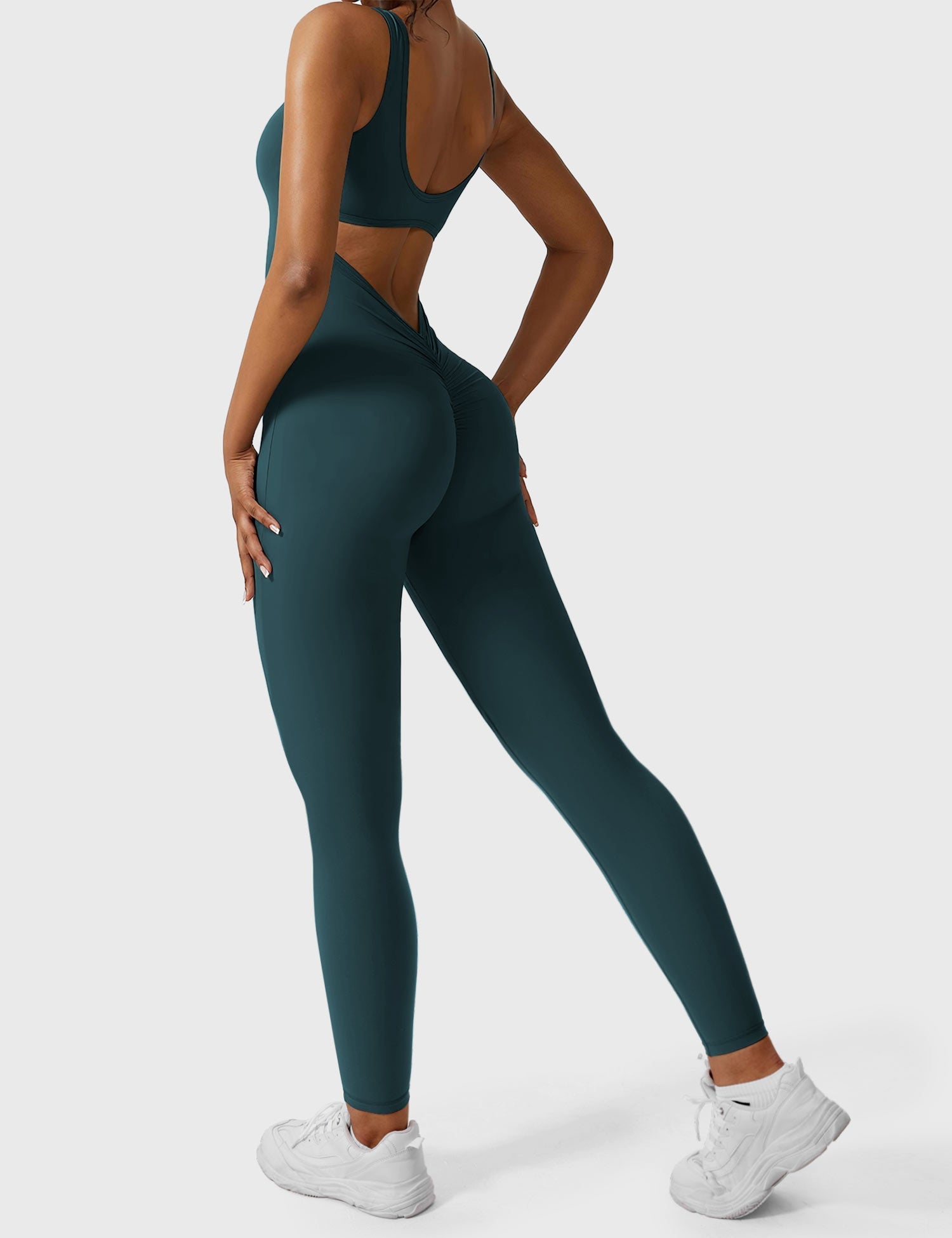 Yeoreo Lizvette jumpsuit met V-rug