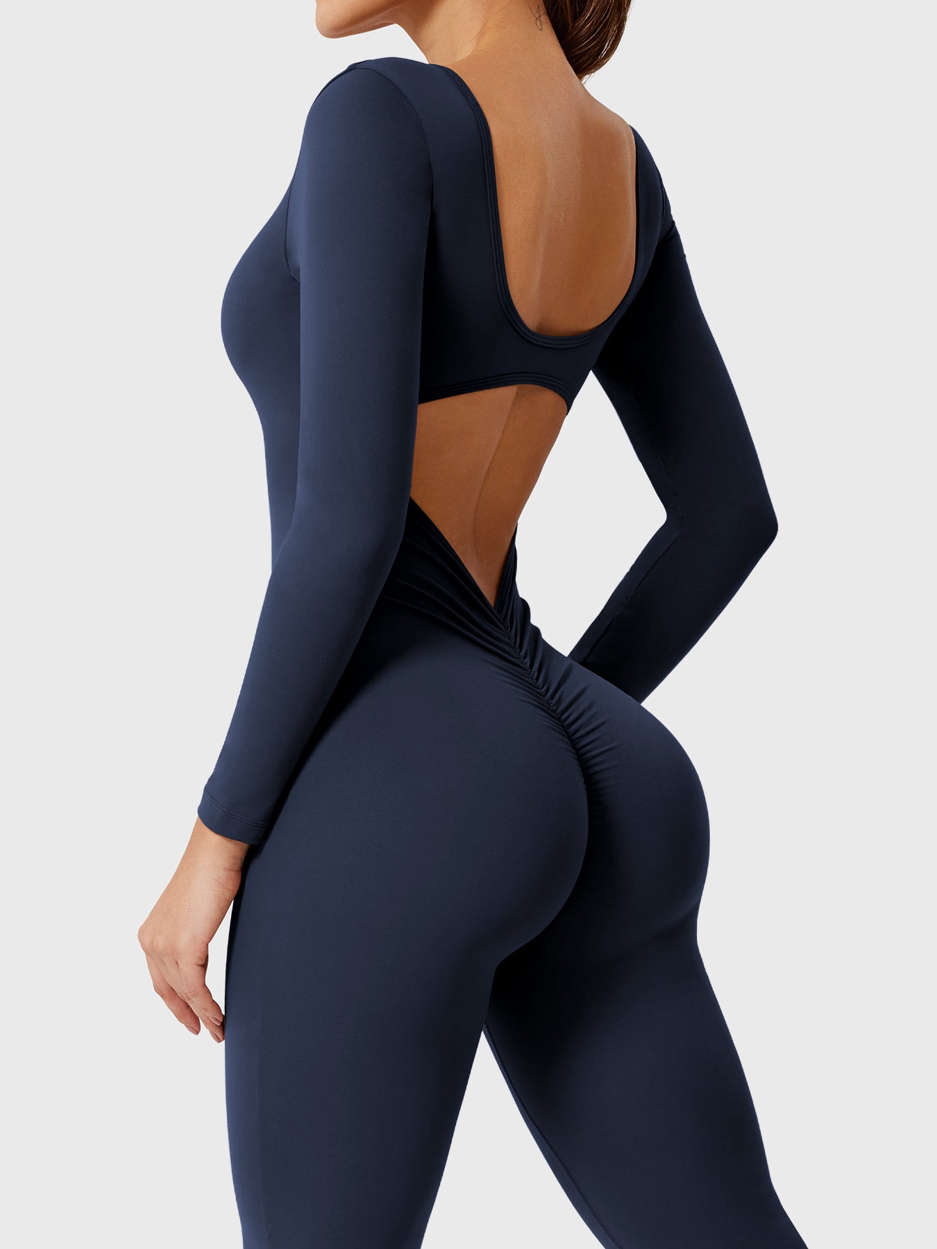 Yeoreo Lizvette jumpsuit met lange mouwen en uitlopende mouwen