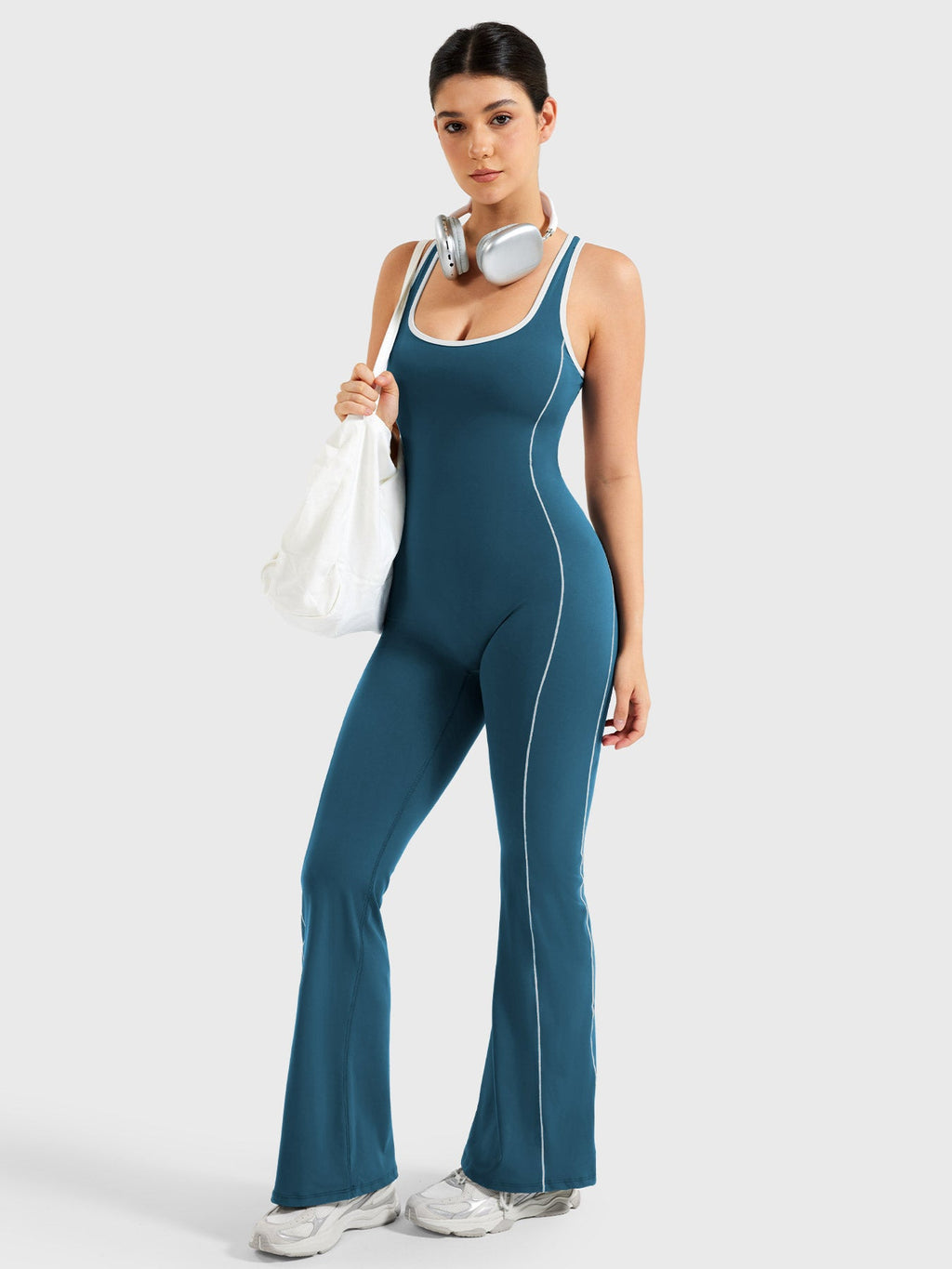 Yeoreo Antonia jumpsuit met contrasterende bies